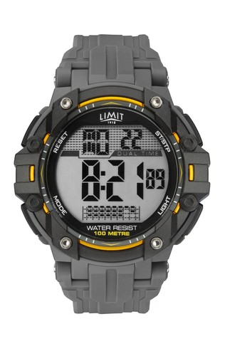 Orologio digitale nero rotondo