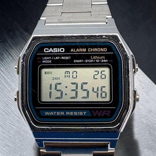 Orologio digitale argento